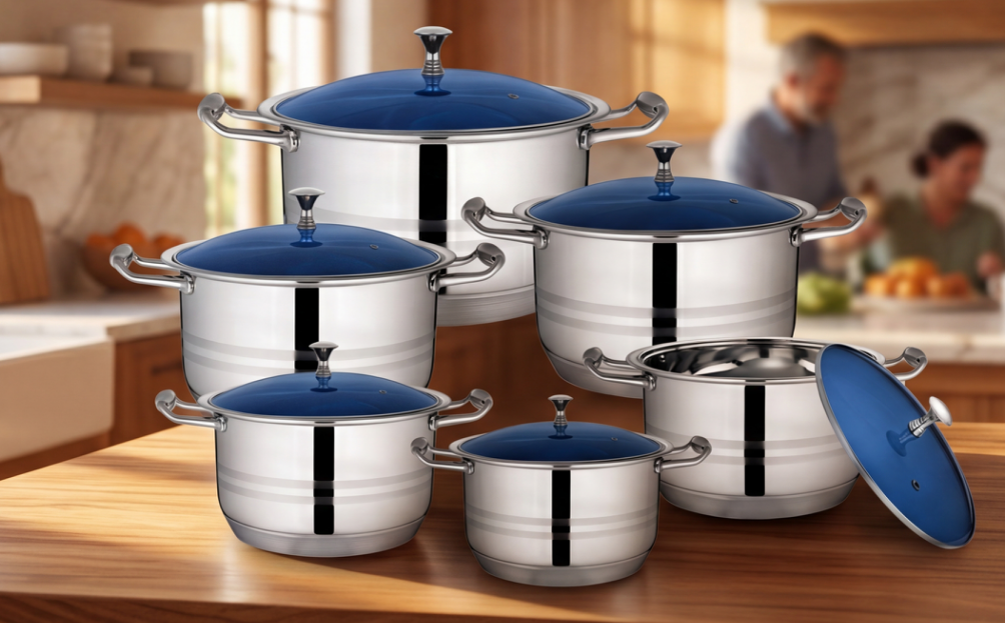 cookware set 5 pot stainless steel z 1626