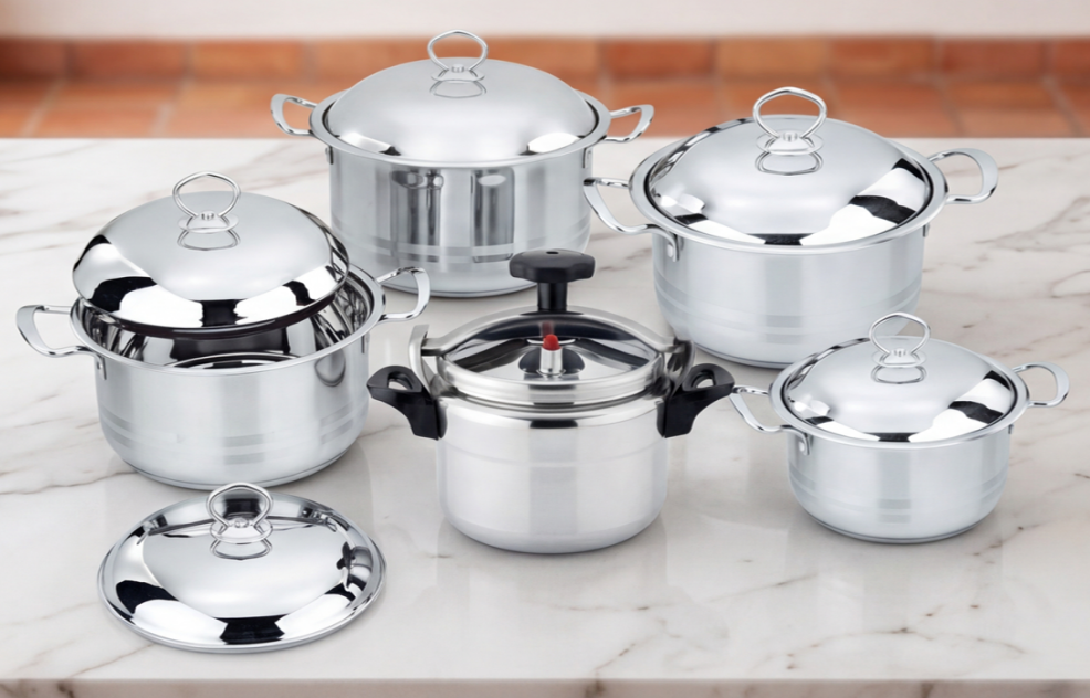 pressure cooker 10 piece stainless steel kt 10pcs